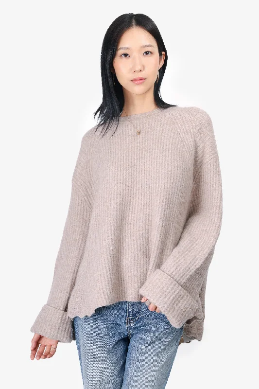 3.1 Phillip Lim Beige Wool Knitted Sweater Size M