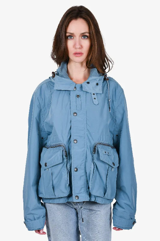 Burberry Brit Light Blue Rain Jacket Size M