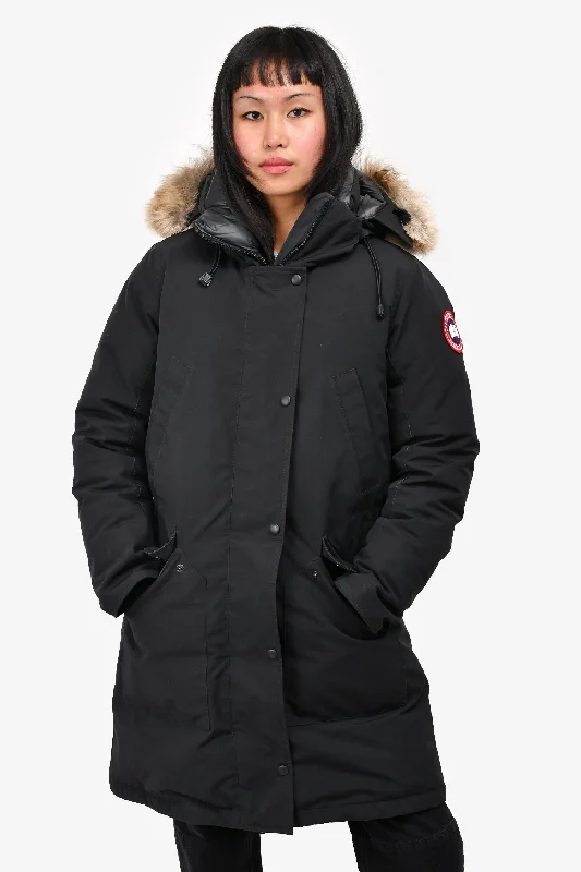 Canada Goose Black Down Parka Coat Size M