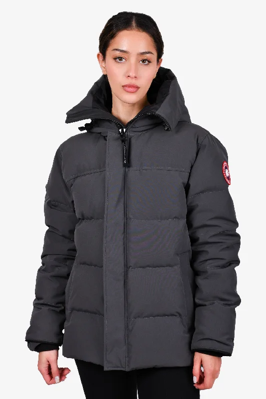 Canada Goose Charcoal Grey Down 'MacMilan' Jacket Size M