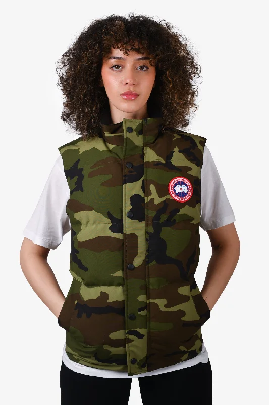 Canada Goose Green Camouflage 'Garson' Vest Size XS Mens