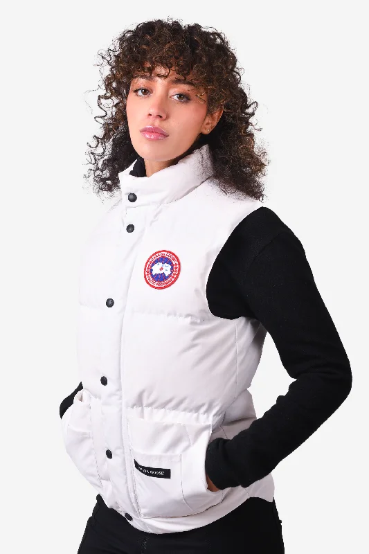 Canada Goose White Down 'Freestyle' Puffer Vest Size XXS