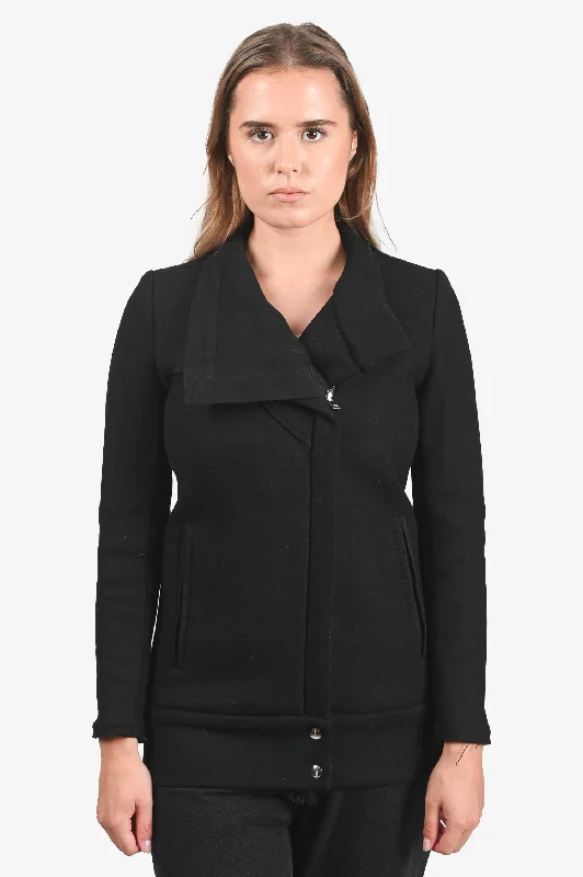 IRO Black Zip Up Jacket Size 36