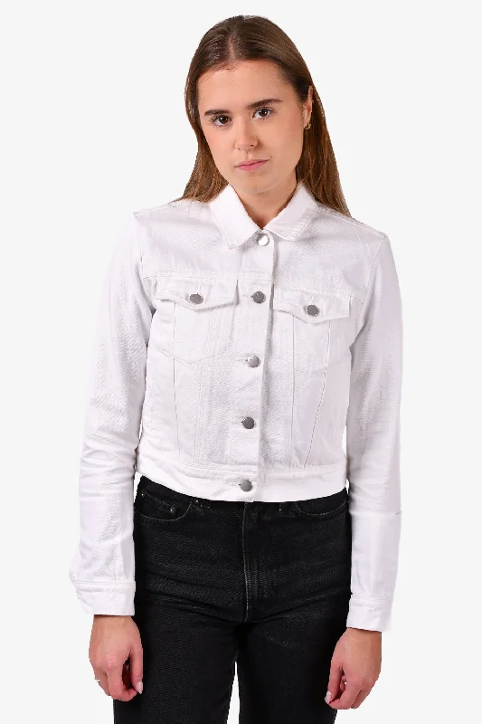 J Brand White Denim Jacket Size S