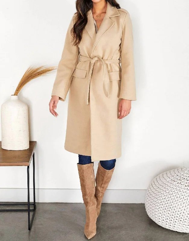 Italian Felt Wool Trench Coat