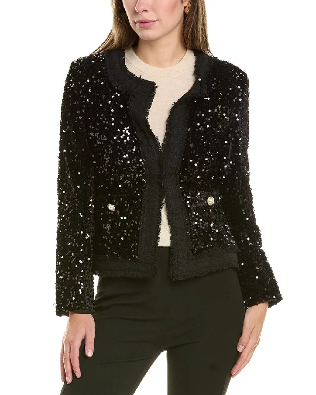 Nanette Nanette Lepore Velvet Sequin Jacket