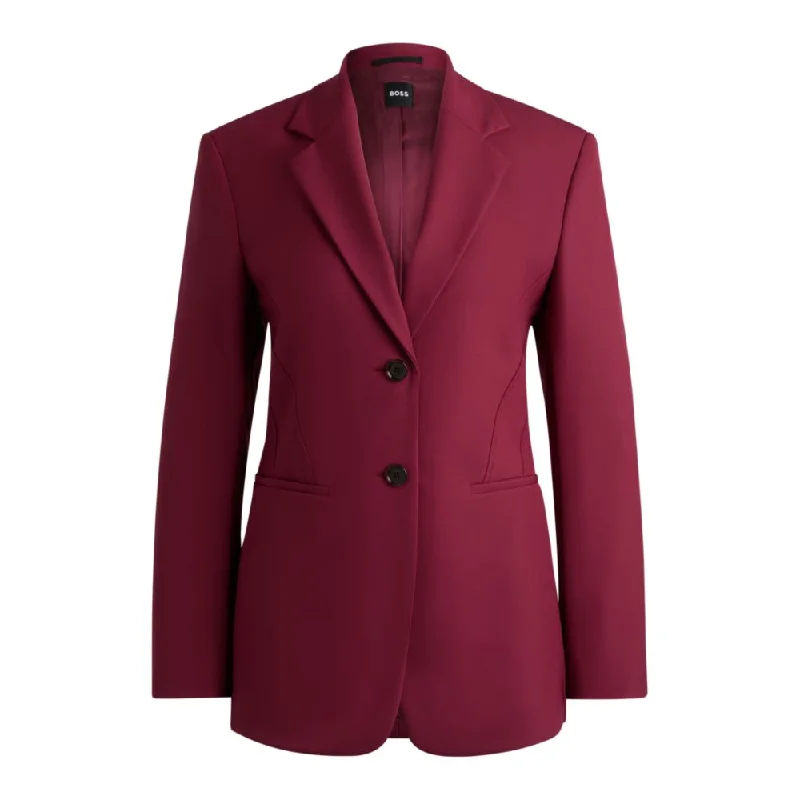 Slim-fit jacket in performance-stretch material