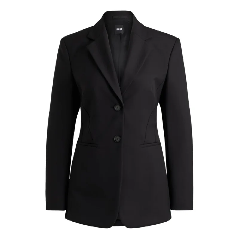 Slim-fit jacket in performance-stretch material