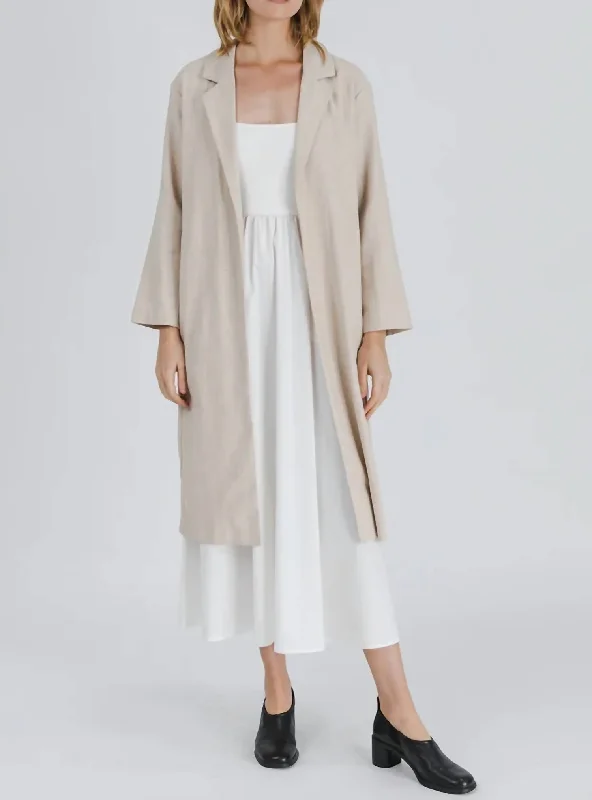 The Goldi Coat In Natural