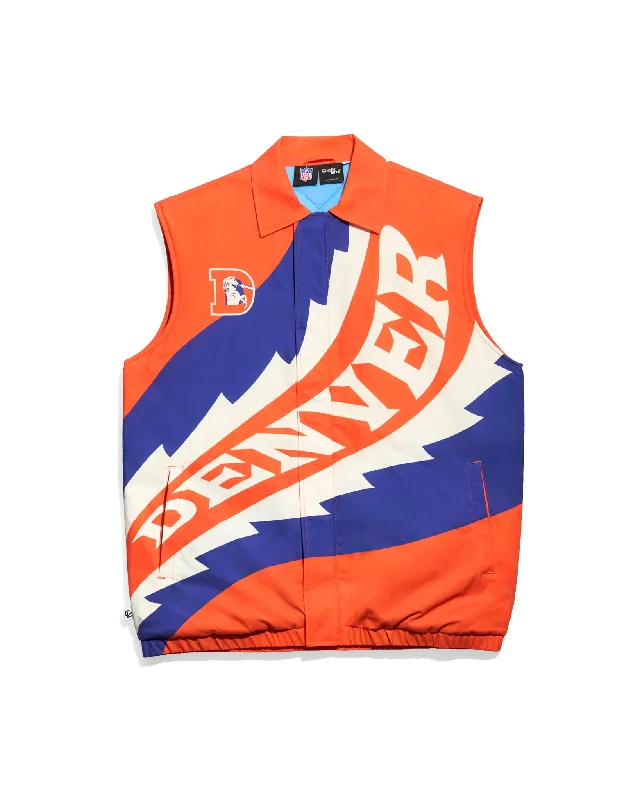 Denver Broncos Saw Blade Quilted Puffer Vest