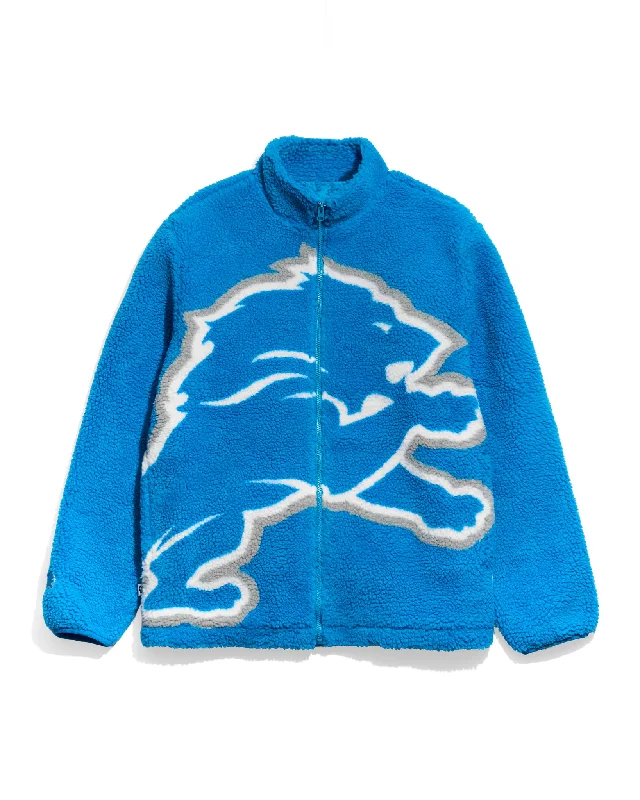 Detroit Lions Big Logo Sherpa Jacket