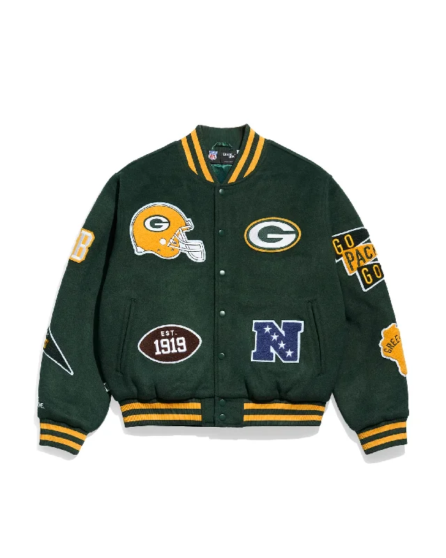 Green Bay Packers Pennant Varsity Jacket