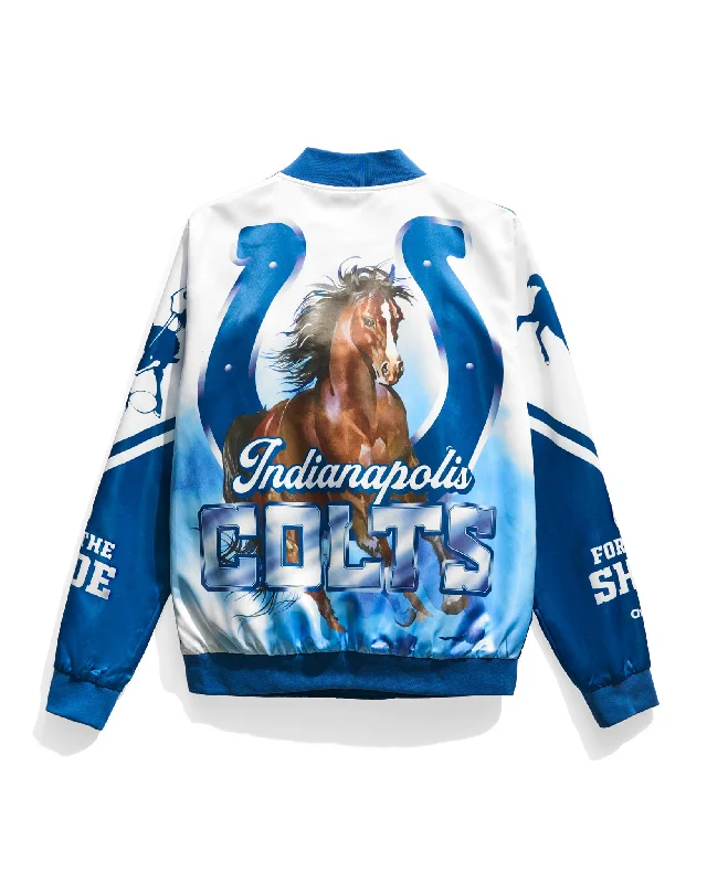 Indianapolis Colts Fanimation Satin Jacket