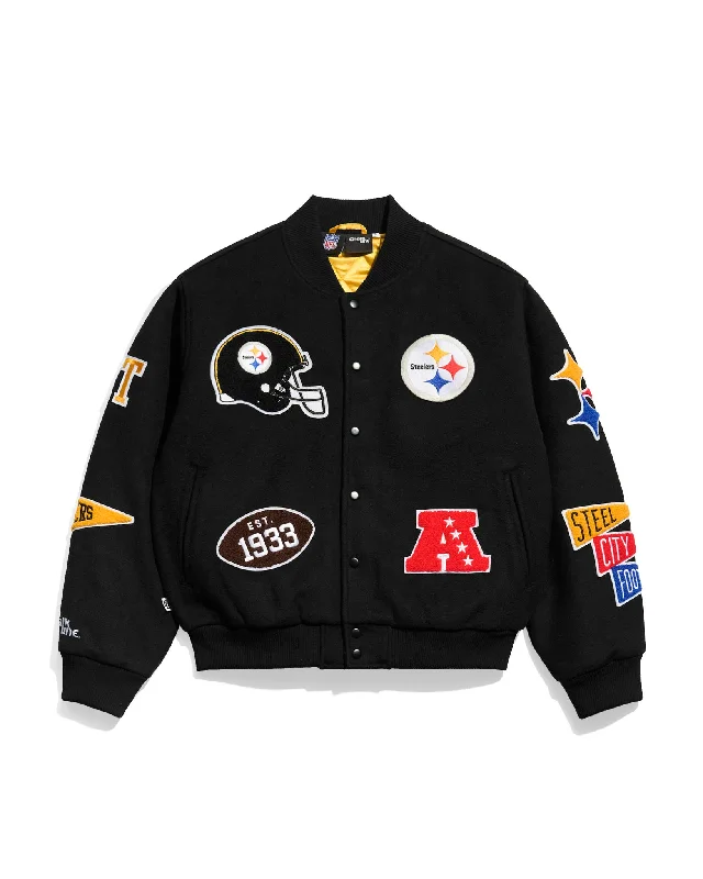 Pittsburgh Steelers Pennant Varsity Jacket