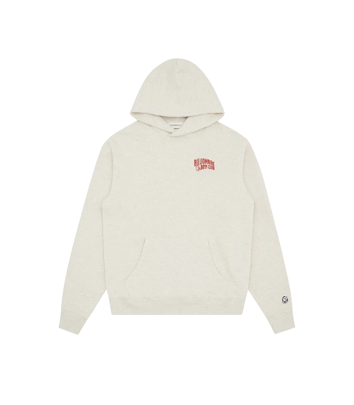 SMALL ARCH LOGO POPOVER HOOD - OAT