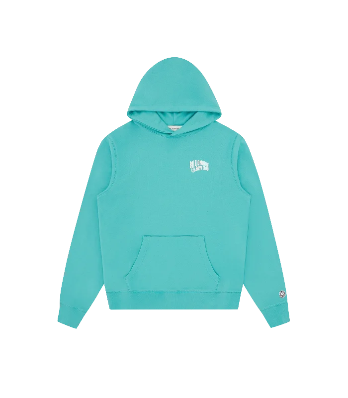 SMALL ARCH LOGO POPOVER HOOD - TEAL