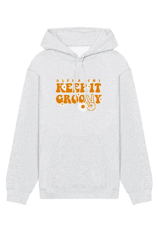 Alpha Chi Omega Keep It Groovy Hoodie