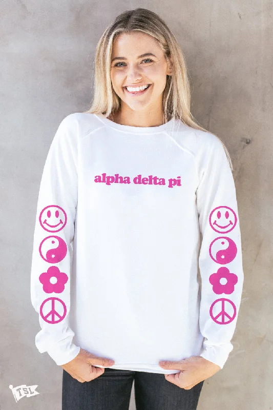 Alpha Delta Pi Icon Raglan Crewneck