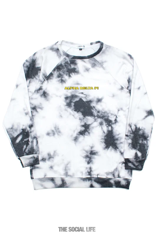 Alpha Delta Pi Tie Dye Raglan Crewneck