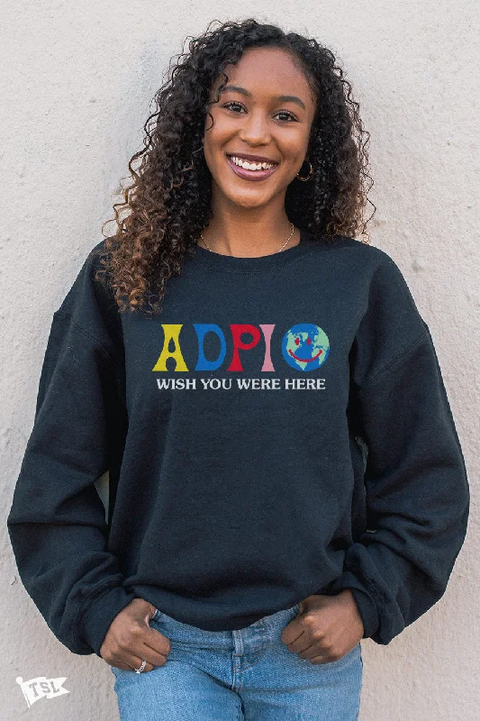 Alpha Delta Pi Wish You Were Here Crewneck