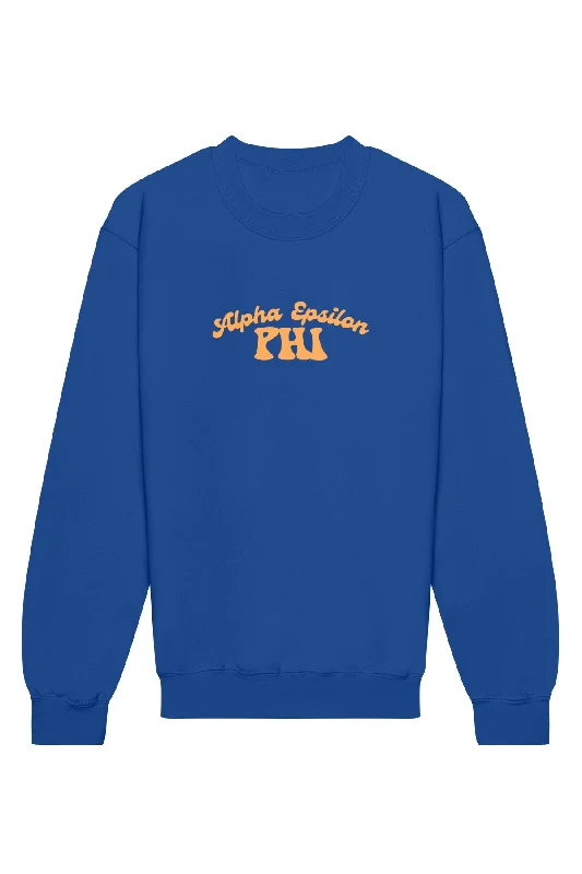 Alpha Epsilon Phi Vintage Hippie Crewneck Sweatshirt