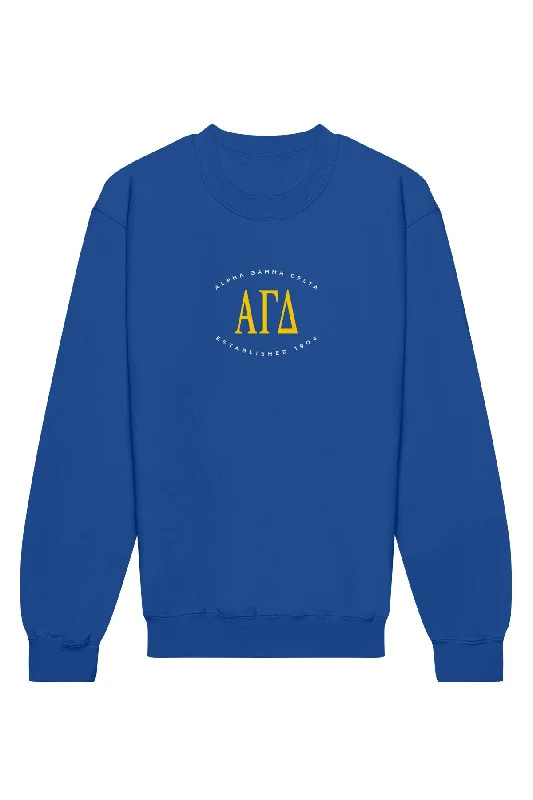 Alpha Gamma Delta Emblem Crewneck Sweatshirt