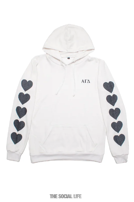 Alpha Gamma Delta Heart Sleeve Hoodie