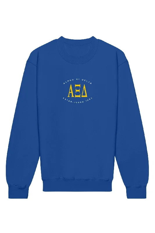 Alpha Xi Delta Emblem Crewneck Sweatshirt