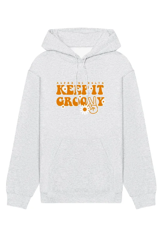 Alpha Xi Delta Keep It Groovy Hoodie