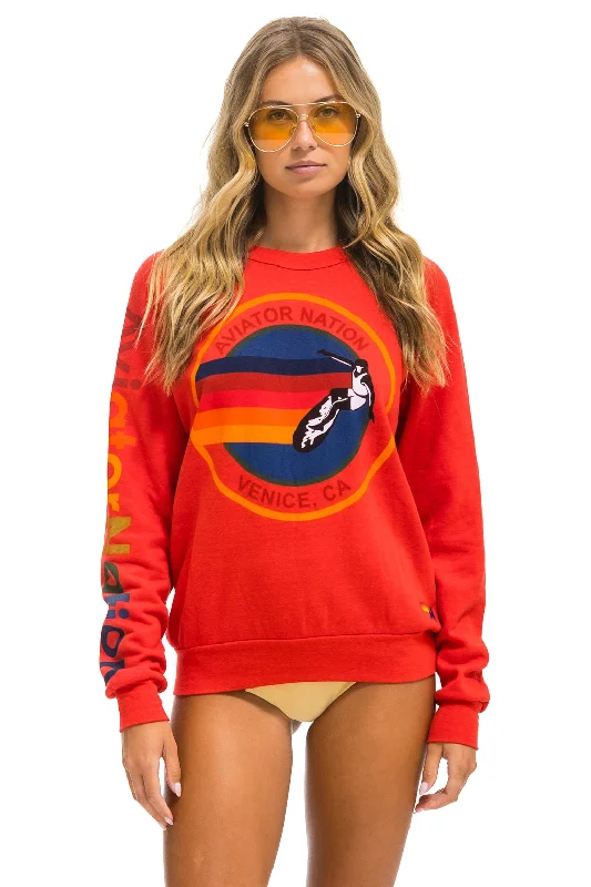 AVIATOR NATION SWEATSHIRT - RED