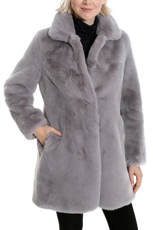 CALGARY - Long Plush Faux Fur Coat