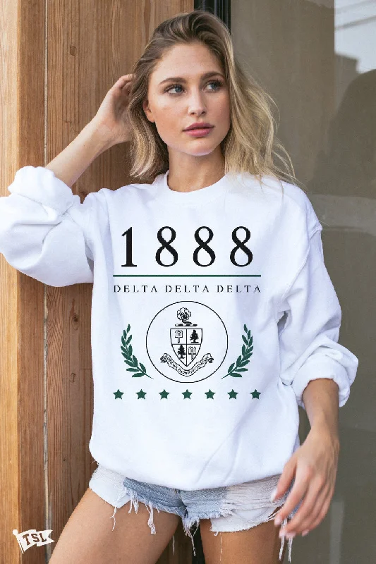 Delta Delta Delta Crest Crewneck