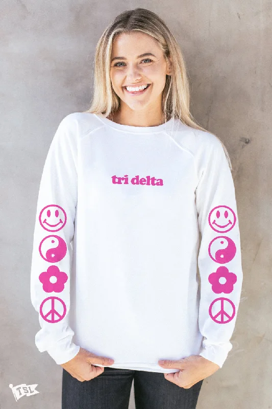 Delta Delta Delta Icon Raglan Crewneck