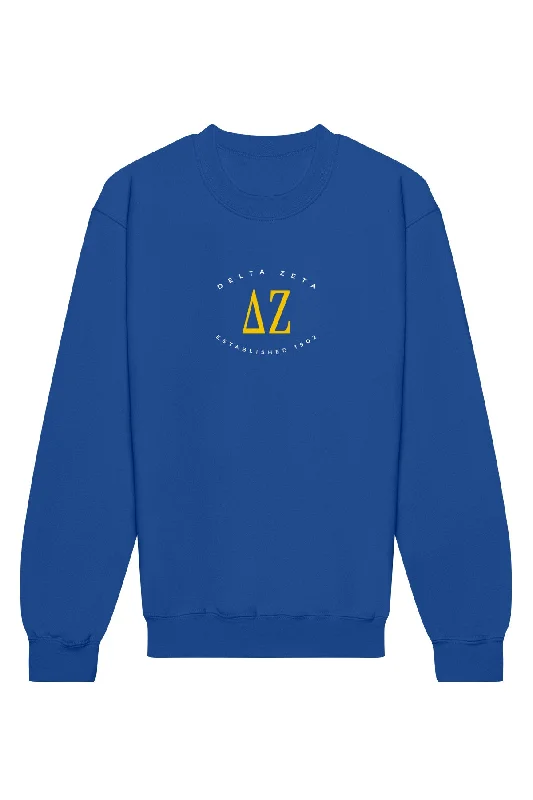 Delta Zeta Emblem Crewneck Sweatshirt