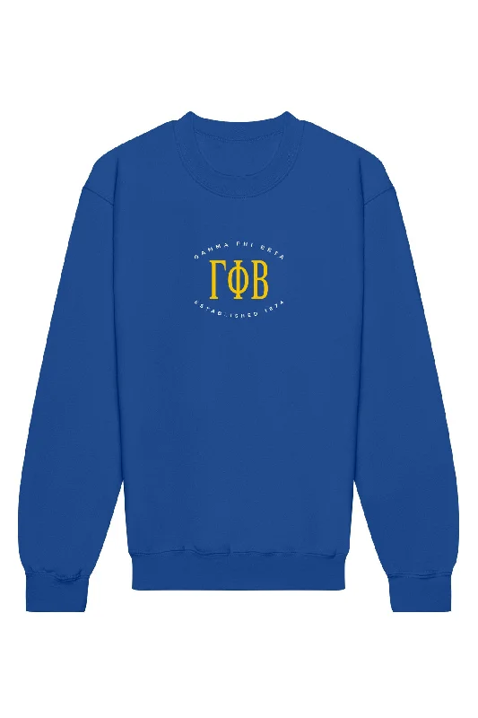 Gamma Phi Beta Emblem Crewneck Sweatshirt