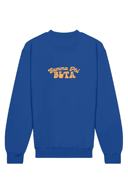 Gamma Phi Beta Vintage Hippie Crewneck Sweatshirt