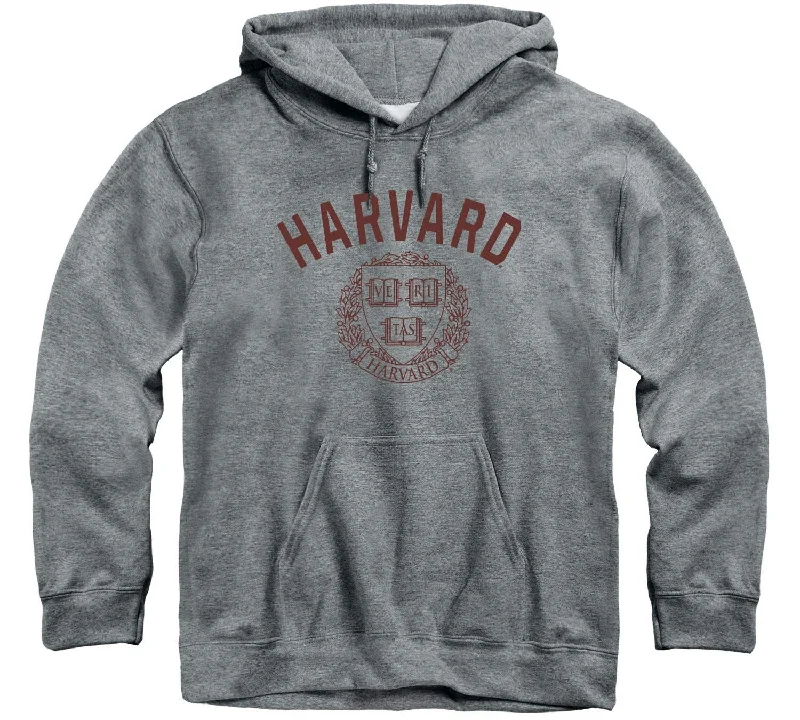 Harvard University Heritage Hooded Sweatshirt (Charcoal Grey)