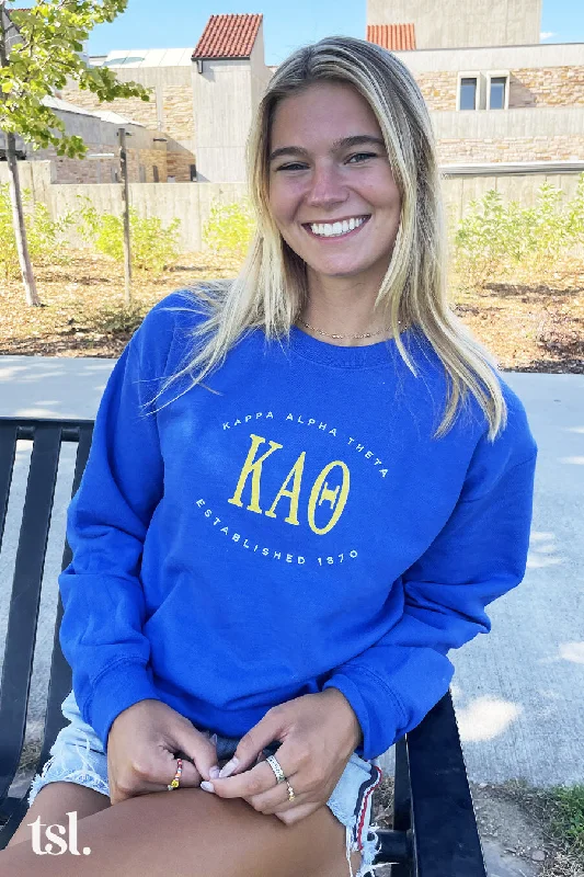 Kappa Alpha Theta Emblem Crewneck Sweatshirt