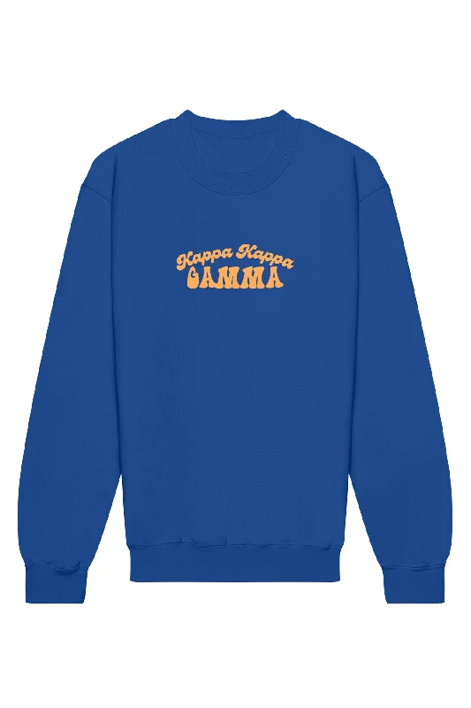 Kappa Kappa Gamma Vintage Hippie Crewneck Sweatshirt