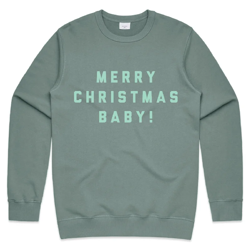 Merry Christmas, Baby - sweatshirt (mineral)