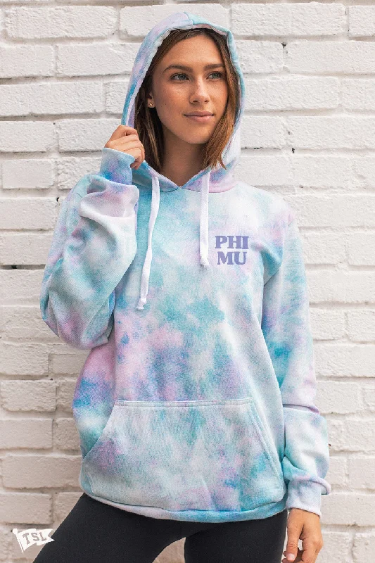 Phi Mu Digi-Tie Dye Hoodie