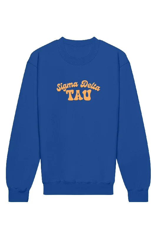 Sigma Delta Tau Vintage Hippie Crewneck Sweatshirt