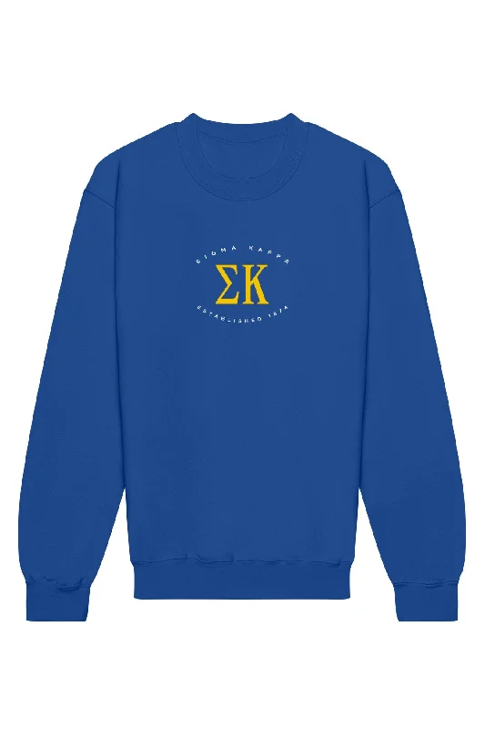 Sigma Kappa Emblem Crewneck Sweatshirt