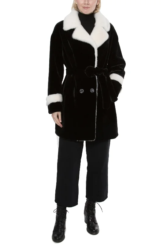 LUCIA - Faux Fur Long Coat