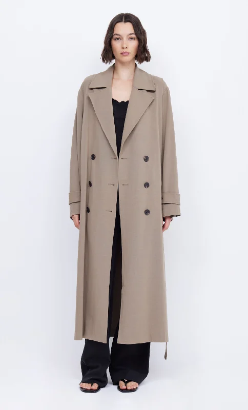 YVONNE TRENCH COAT - TAUPE