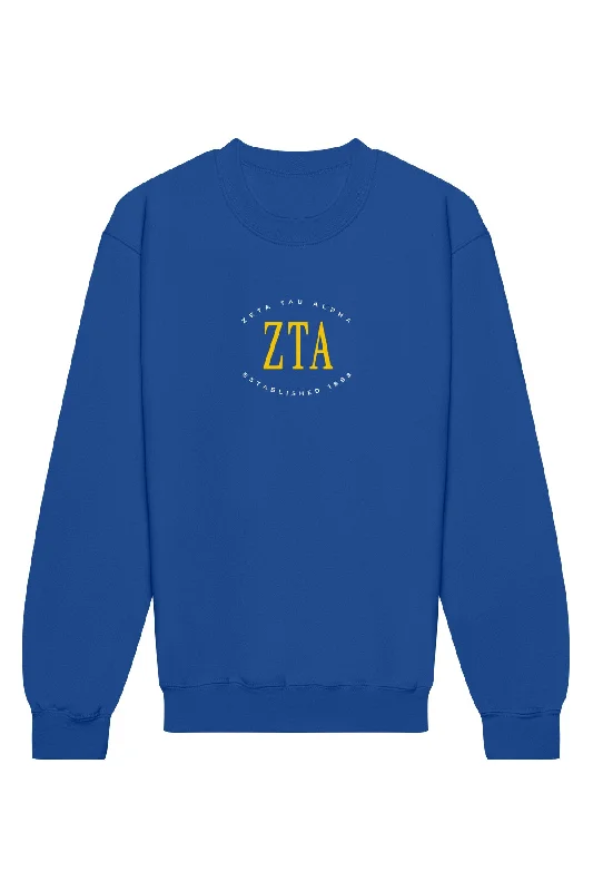 Zeta Tau Alpha Emblem Crewneck Sweatshirt