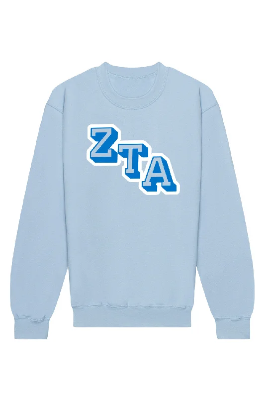 Zeta Tau Alpha Varsity Letters Crewneck