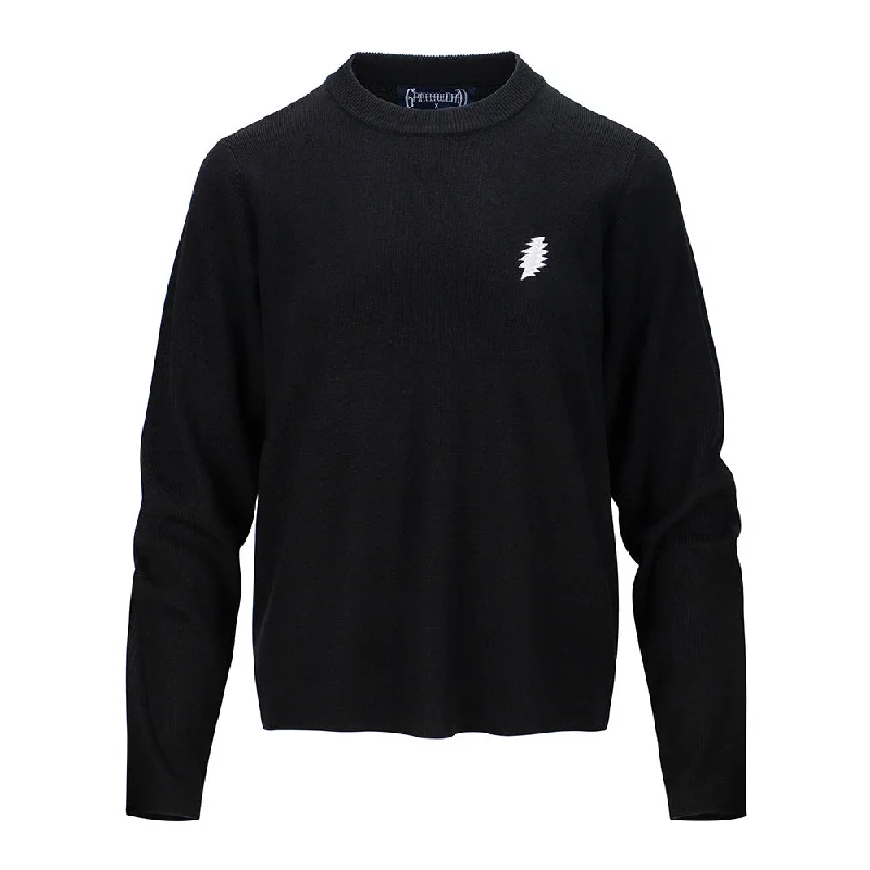 Grateful Dead | Women Crewneck | Sweater Black White Bolt