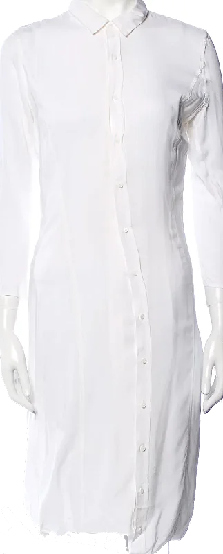 A.F. VANDEVORST White Embroidered Viscose Dress