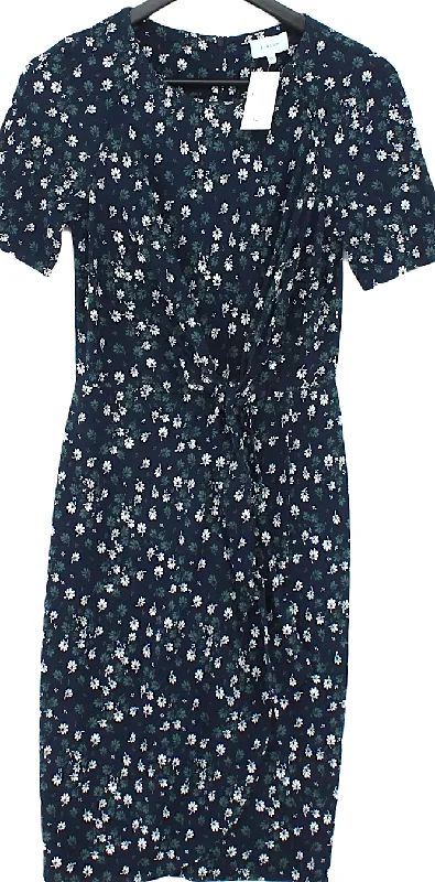 Jigsaw London UK. Blue Viscose with Elastane, Polyamide Maxi Dress